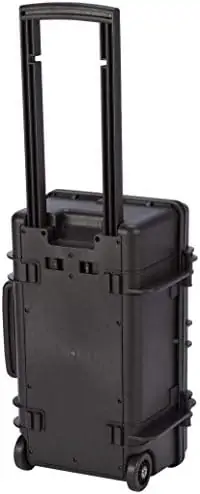 Monoprice Weatherproof Hard Case - 22 x 14 x 10 Inches, With Wheels and Customizable Foam, Shockproof, IP67, Ultraviolet And Impact Resistant Material, Black - Pure Outdoor Collection - Image 2