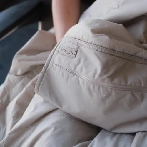 Gravel Layover Blanket | Packable Blanket for Travel, Sporting Events Beach Trips, Concerts, Movie Theaters, Picnics | 66" x 40" (Stone) - Image 7