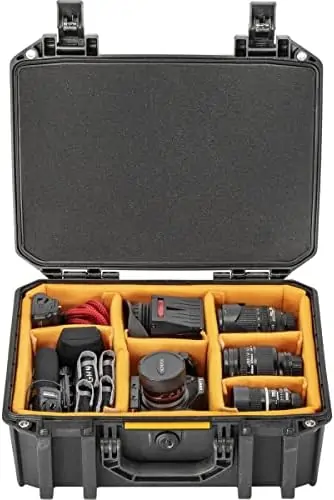 Pelican Vault - V300 Multi-Purpose Hard Case with Padded Dividers for Camera, Drone, Equipment, Electronics, and Gear (Black) - Image 4