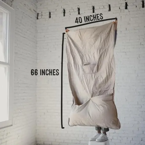 Gravel Layover Blanket | Packable Blanket for Travel, Sporting Events Beach Trips, Concerts, Movie Theaters, Picnics | 66" x 40" (Stone) - Image 3