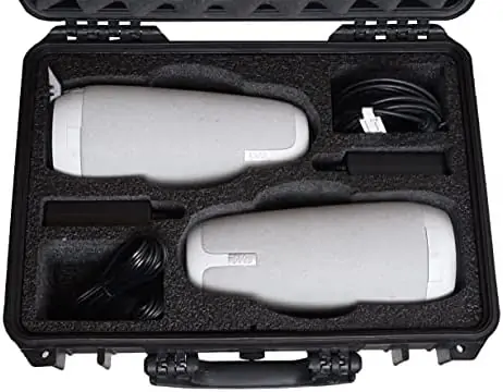 Case Club Case fits 2 Meeting Owl Conference Cameras - Waterproof Travel & Storage Case has Pre-Cut Foam to fit x2 Meeting Owl Standard, Pro, 2 or 3 - Holds Expansion Mic, Cords, Acc. & Lock Adapter - Image 2