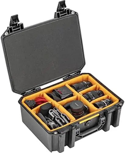 Pelican Vault - V300 Multi-Purpose Hard Case with Padded Dividers for Camera, Drone, Equipment, Electronics, and Gear (Black) - Image 6