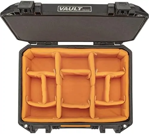 Pelican Vault - V300 Multi-Purpose Hard Case with Padded Dividers for Camera, Drone, Equipment, Electronics, and Gear (Black) - Image 2
