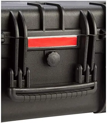 Monoprice Weatherproof Hard Case - 22 x 14 x 10 Inches, With Wheels and Customizable Foam, Shockproof, IP67, Ultraviolet And Impact Resistant Material, Black - Pure Outdoor Collection - Image 4