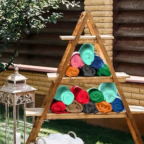 40 Packs Fleece Blanket Bulk 60 x 50 Inch Soft Lightweight Fleece Blanket Warm Cozy Throw Blanket Plush Fleece Pet Blanket for Bed Couch Sofa Home Office Wedding Gifts Travel Camping (Novel Color) - Image 5