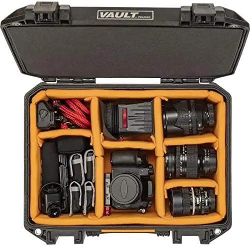 Pelican Vault - V300 Multi-Purpose Hard Case with Padded Dividers for Camera, Drone, Equipment, Electronics, and Gear (Black) - Image 5